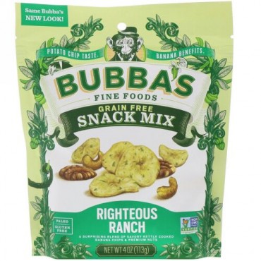 Bubba's Fine Foods, Snack Mix, Righteous Ranch, 4 oz (113 g) (Discontinued Item)