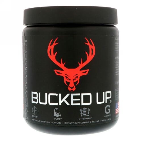 Bucked Up, ワークアウト前に、ブラッドラズ、10.56 oz (299 g) (Discontinued Item)