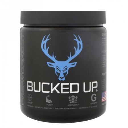 Bucked Up, プレ ワークアウト、ブルー ラズ、11.11 oz (315 g) (Discontinued Item)