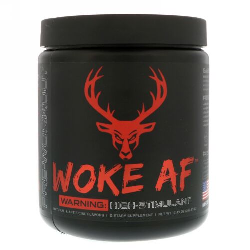 Bucked Up, Woke AF（ウォークAF）、プレワークアウト、ブルーラズ、352.53g（12.43オンス） (Discontinued Item)