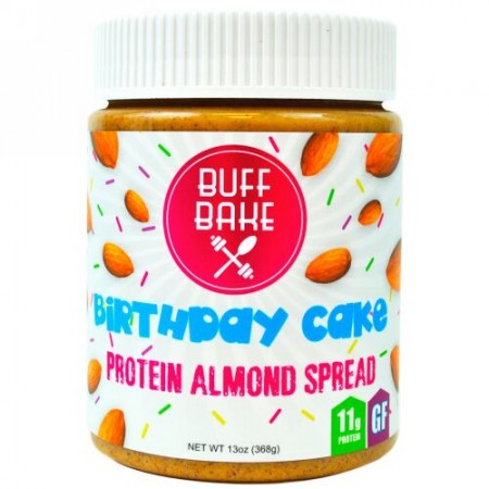 Buff Bake, プロテインアーモンドスプレッド、バースデーケーキ、13オンス (368 g) (Discontinued Item)