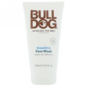 Bulldog Skincare For Men, センシティブ洗顔料、5 fl oz (150 ml)