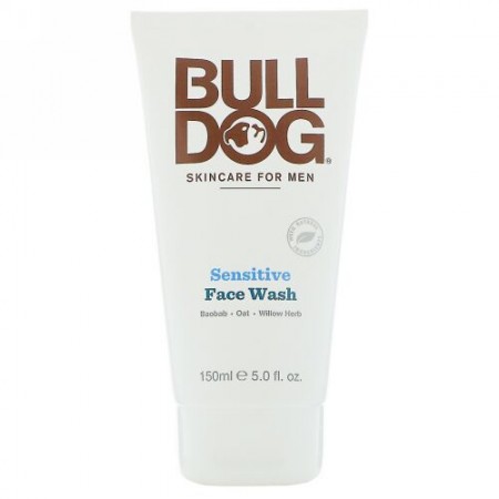 Bulldog Skincare For Men, センシティブ洗顔料、5 fl oz (150 ml)