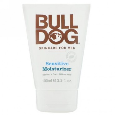 Bulldog Skincare For Men, 敏感肌用モイスチャライザー、3.3 fl oz (100 ml)