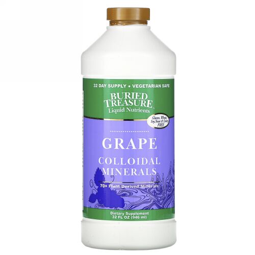 Buried Treasure, 70+ 植物性ミネラル、コンコード・グレープ、 32 液量オンス (946 ml)