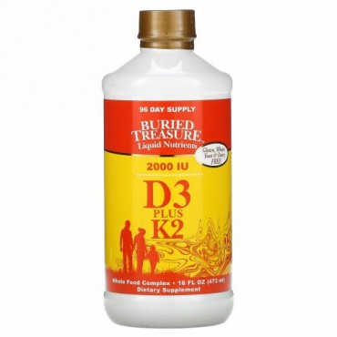 Buried Treasure, 液体D3、K2配合、 16液量オンス (473 ml)