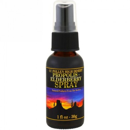 C.C. Pollen, Propolis Elderberry Spray, 1 fl oz (30 g) (Discontinued Item)