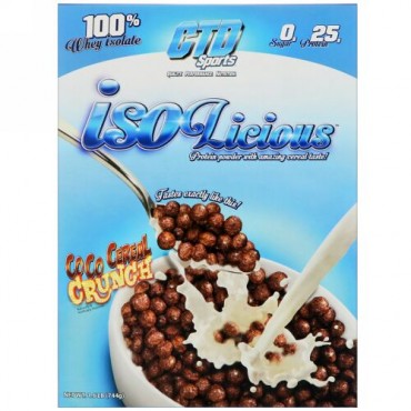 CTD Sports, アイソリシャス・プロテインパウダー、ココシリアルクランチ、1.6 lb (744 g) (Discontinued Item)