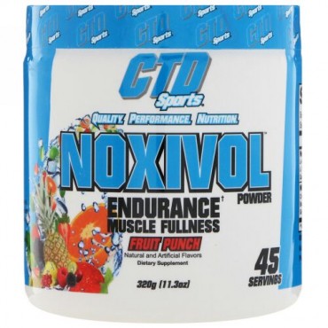 CTD Sports, Noxivolパウダー、フルーツポンチ、11.3 oz (320 g) (Discontinued Item)