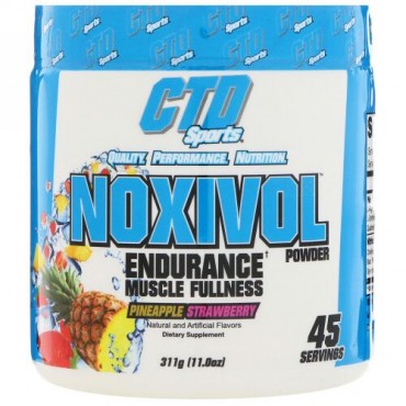 CTD Sports, ノキシボルパウダー、パイナップルイチゴ、11.0 oz (311 g) (Discontinued Item)