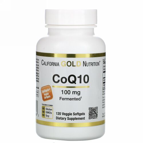 California Gold Nutrition, CoQ10（コエンザイムQ10）、100mg、ベジソフトジェル120粒