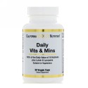 California Gold Nutrition, デイリービタミン & ミネラル 30植物性カプセル (Discontinued Item)