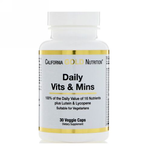 California Gold Nutrition, デイリービタミン & ミネラル 30植物性カプセル (Discontinued Item)