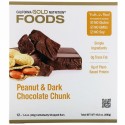 California Gold Nutrition, フーズ、ピーナッツ＆ダークチョコレートチャンクバー、12本、各40 g（1.4 oz）