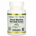 California Gold Nutrition, フランス海岸松樹皮エキス、オリゴピン、抗酸化ポリフェノール、100mg、ベジカプセル60粒