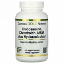 California Gold Nutrition, グルコサミン、コンドロイチン、MSM＋ヒアルロン酸、ベジカプセル120粒