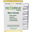 California Gold Nutrition, Rexdriveハーバル、男性用フォーミュラ 30ベジタブルカプセル (Discontinued Item)