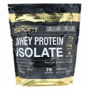 California Gold Nutrition, スポーツ、ホエイタンパク質アイソレート、味付けなし、90%タンパク質、高速吸収、簡単に消化、米国ウィスコンシン州のグレードAの酪農場産原料のみ、75回分、5ポンド (2270 g)