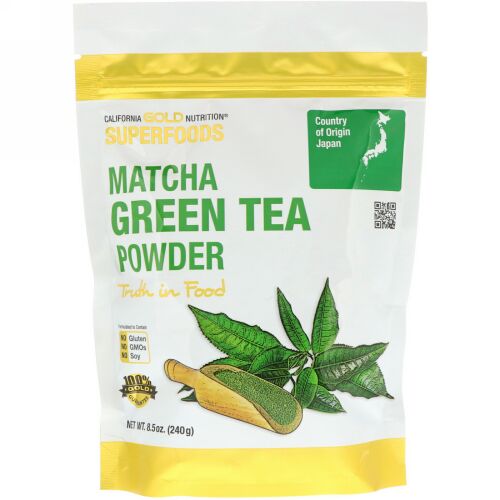 California Gold Nutrition, スーパーフード、抹茶パウダー、8.5 oz (240 g) (Discontinued Item)