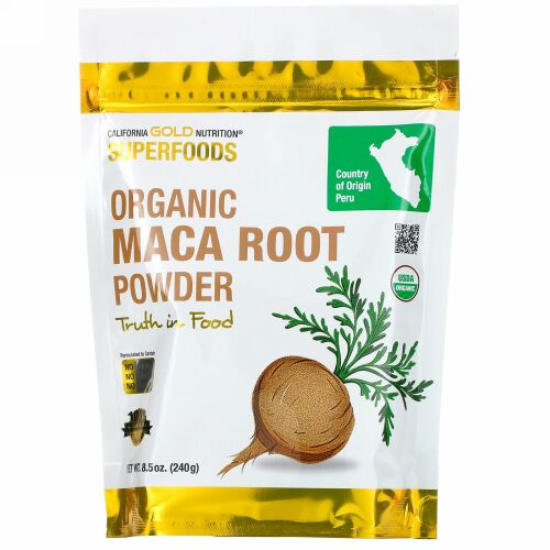 California Gold Nutrition, スーパーフード、オーガニックマカ根粉末、240g（8.5オンス）