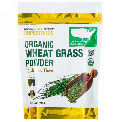 California Gold Nutrition, スーパーフード、オーガニック小麦若葉粉末、240g（8.5オンス）