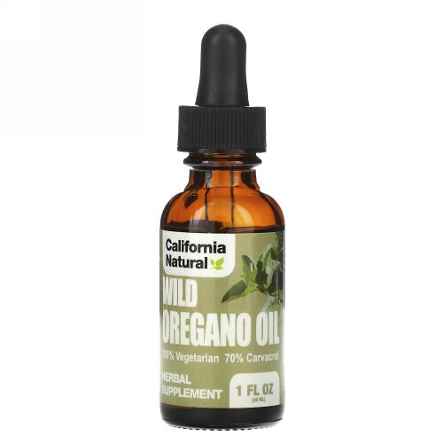 California Natural, ワイルドオレガノオイル、 1オンス (30 ml)