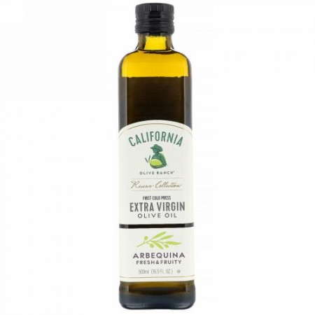 California Olive Ranch, エキストラバージンオリーブオイル、アルベキーナ、500ml