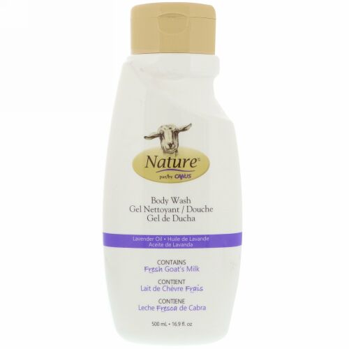 Canus, ボディウォッシュ、フレッシュゴートミルク入り、ラベンダーオイル、16.9液量オンス (500 ml) (Discontinued Item)