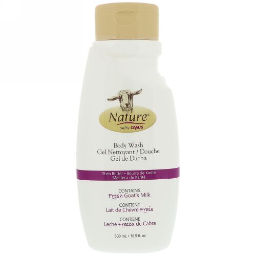 Canus, ボディウォッシュ、新鮮なヤギのミルク、シアバター、16.9 fl oz (500 ml) (Discontinued Item)