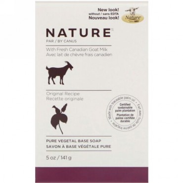 Canus, Pure Vegetable Base Soap with Fresh Canadian Goat Milk, Original Formula, 5 oz (141 g) (Discontinued Item)