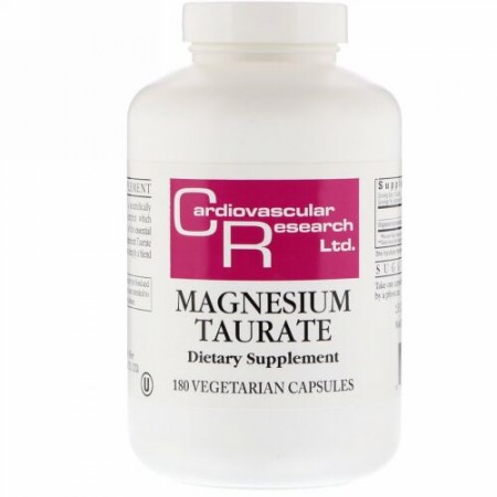Cardiovascular Research, マグネシウム・タウリン、植物カプセル180粒