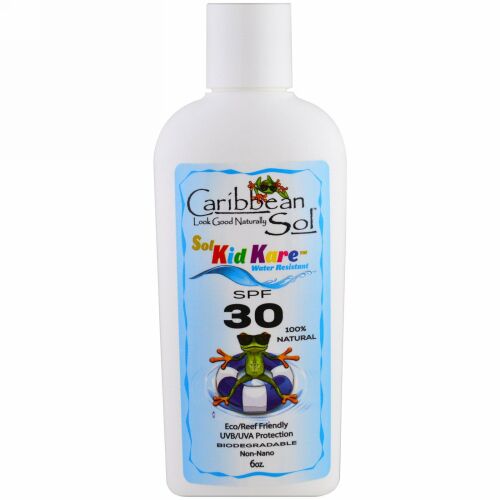 Caribbean Solutions, ソルガードSPF30、 耐水性、6 oz