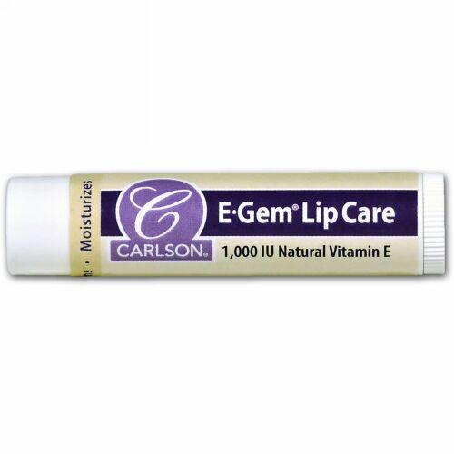 Carlson Labs, Eジェム・リップケア・1000IU・4.3g