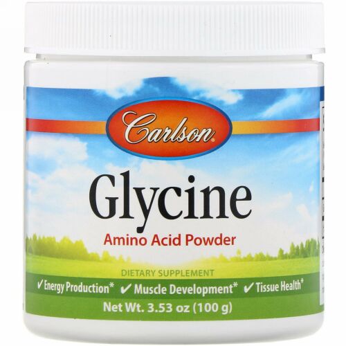 Carlson Labs, グリシン、アミノ酸粉末、3.53 oz (100 g)