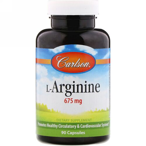 Carlson Labs, L-アルギニン、 675 mg、カプセル 90錠 (Discontinued Item)