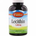 Carlson Labs, レシチン、1,200mg、ソフtゲル280個