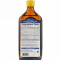 Carlson Labs, ノルウェー産、最高級品質フィッシュオイル、ナチュラルレモン風味、16.9液量オンス (500 ml)