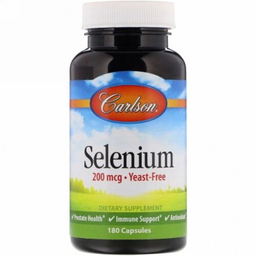 Carlson Labs, セレニウム、200mcg、180カプセル