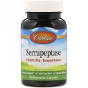 Carlson Labs, Serrapeptase, Delayed Release, 120,000 SPUs, 90 Vegetarian Capsules (Discontinued Item)