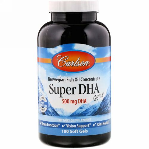 Carlson Labs, スーパーDHA ジェムス,  180ソフトゼリー