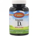 Carlson Labs, Vitamin D3, 10 mcg (400 IU), 250 Soft Gels (Discontinued Item)