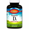 Carlson Labs, ビタミンD3、2,000IU (50mcg)、ソフトゲル360個