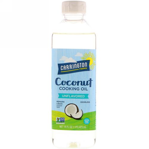Carrington Farms, ココナッツクッキングオイル、無香料、16液量オンス (473 ml) (Discontinued Item)