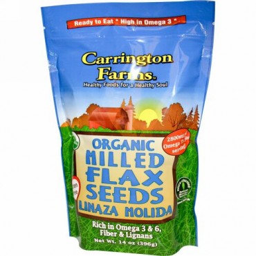 Carrington Farms, オーガニック・ミルド・フラックス・シード、14オンス（396g） (Discontinued Item)