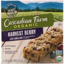 Cascadian Farm, オーガニック、 チューイーグラノーラ バー、 ハーベスト ベリー、 6 バー、 各1.2 oz (35 g) (Discontinued Item)