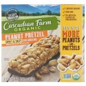Cascadian Farm, オーガニック、 チューイーグラノーラ バー、 スイート& ソルティ、 ピーナッツプレッツェル、 5 バー、 各1.2 oz (35 g)