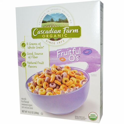 Cascadian Farm, オーガニック・、フルーツフル O's、10.2オンス（289 g） (Discontinued Item)