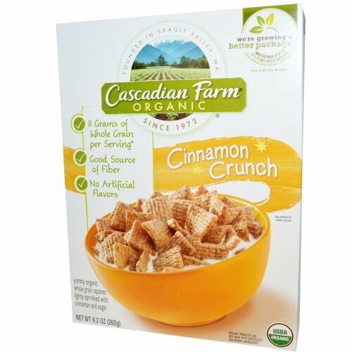 Cascadian Farm, オーガニック・シナモンクランチ (260 g) (Discontinued Item)