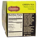 Celestial Seasonings, グリーンティー、ハニー レモン ジンセン、20ティーバッグ、1.5 oz (42 g) (Discontinued Item)