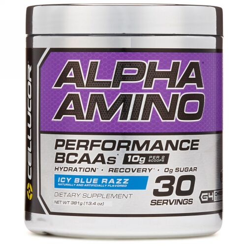 Cellucor, アルファアミノ、パフォーマンスBCAA、アイシーブルーラズ、13.4 oz (381 g)